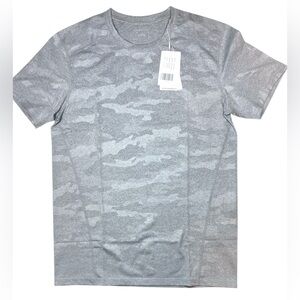 Men's EAGEGOF Gray Subtle Camo Tech Tee Quick Dry T-Shirt New Men's Small